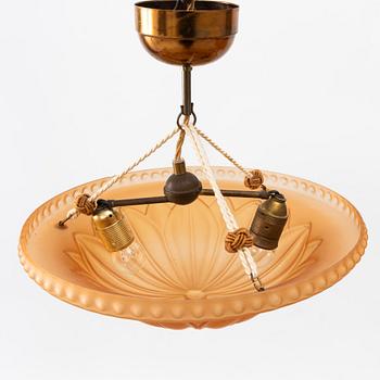 Harald Notini, Taklampor ett par, modell 10074, Böhlmarks Lampfabrik 1900-talets första hälft.