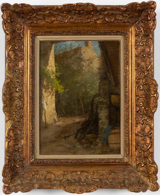 Jean-Charles Cazin, Sunlit Farm.