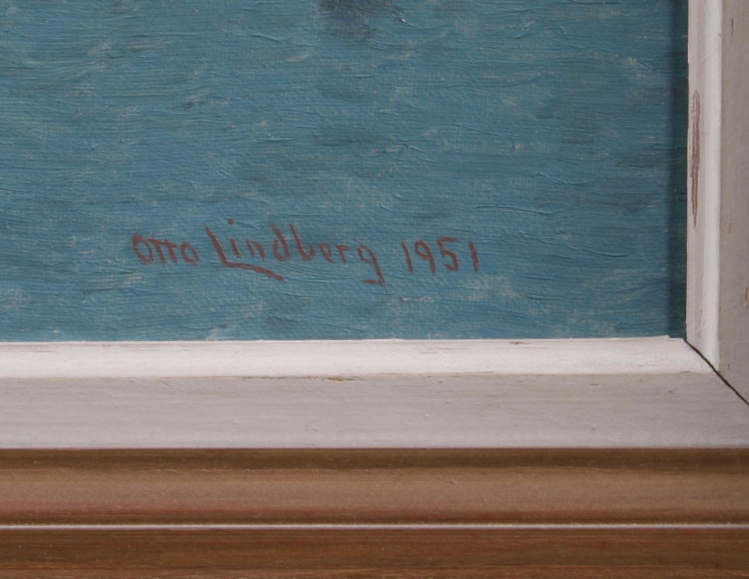 LINDBERG, OTTO, olja på duk. Sign o dat. 1951.