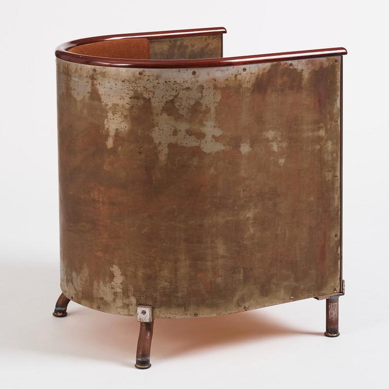 Mats Theselius, a "Järn/Moccafåtöljen" armchair, ed. 216/360, Källemo, Värnamo, post 1994.