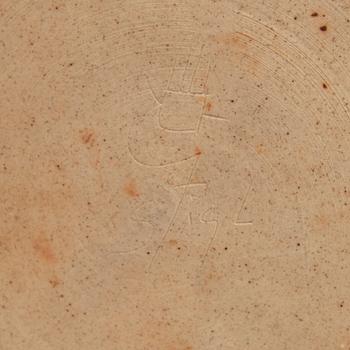 Stig Lindberg, bordslampfot signerad Gustavsbergs studio 1969 glaserat stengods.