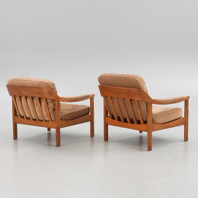 A pair of armchairs, second half of the 20th century.