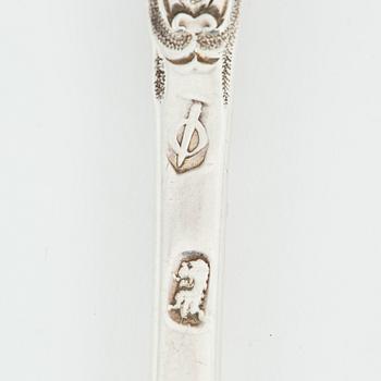 Fifteen silver spoons, Northern Europe, 19-20th century.