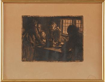 ANDERS ZORN, etsning, signerad.