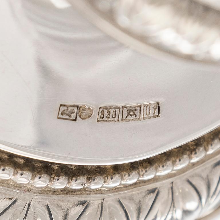A pair of silver candlesticks, Kultateollisuus, Turku 1973.