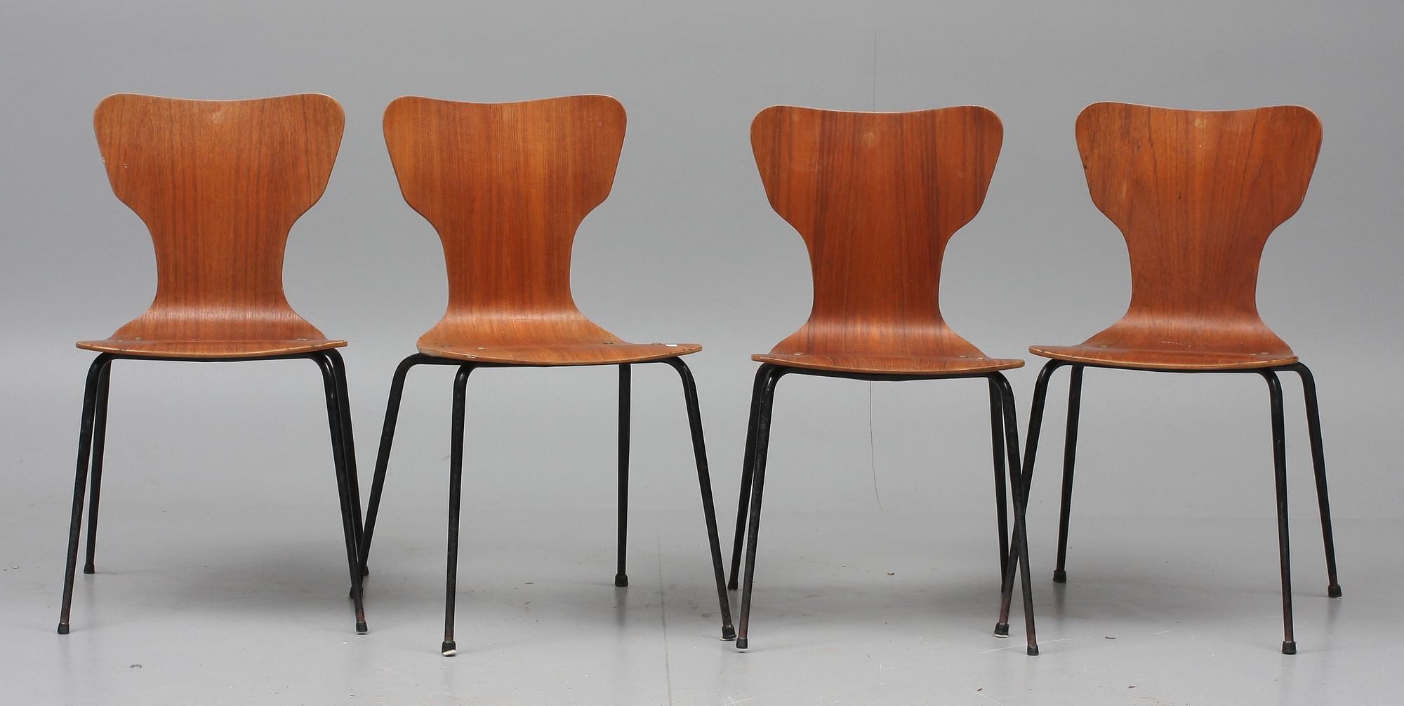 STOLAR, 4 st. "Rio stolen" 1960-tal.