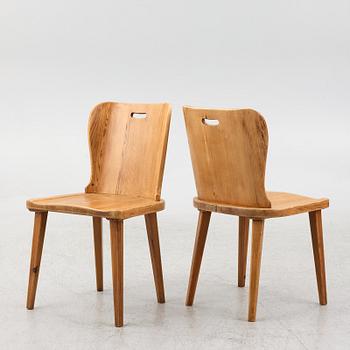 AB ÅBY Möbelfabrik, stolar 6 st, Sportstugemöbler, 1940-50-tal.