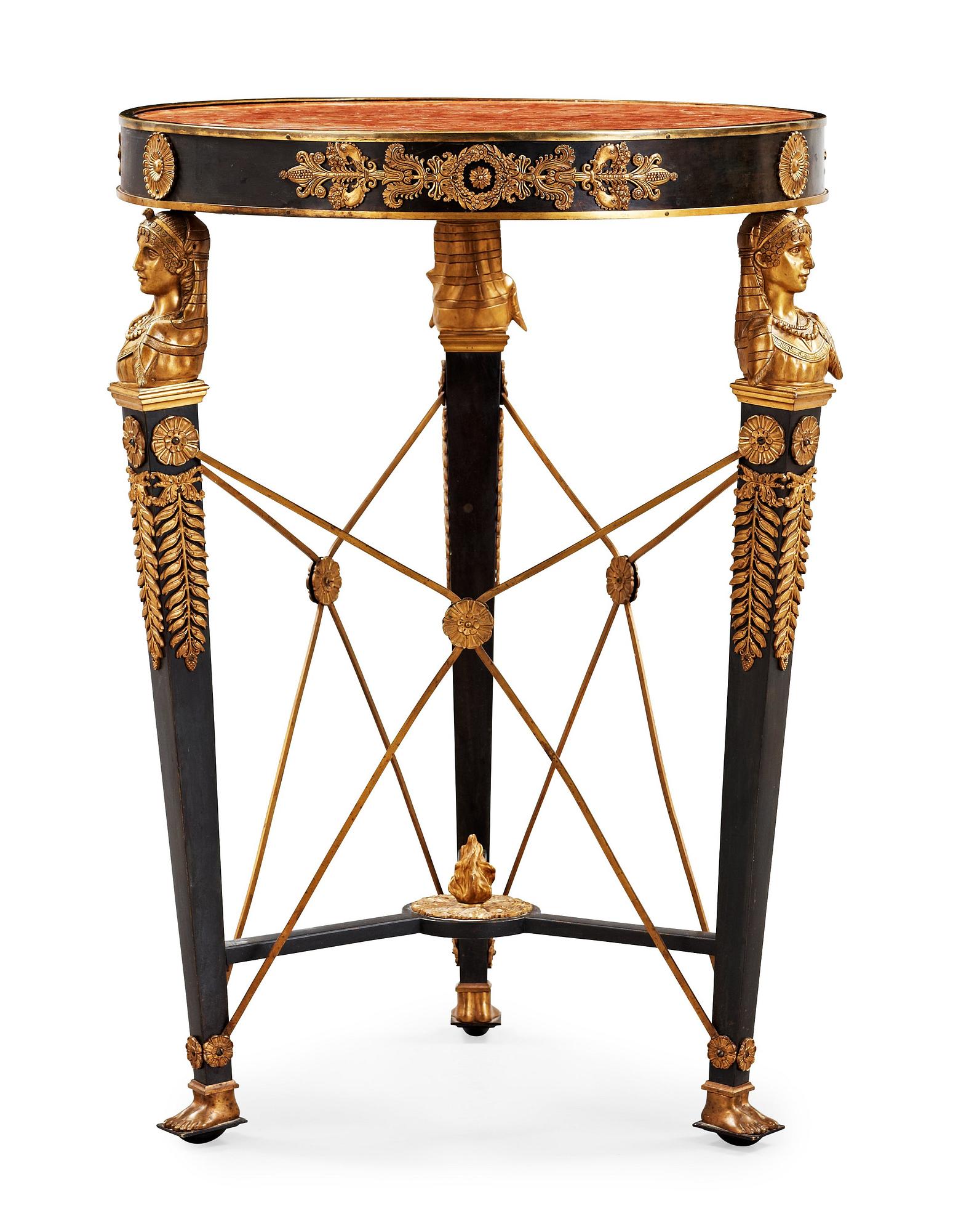 BORD. Empirestil, 1800-talets andra hälft.