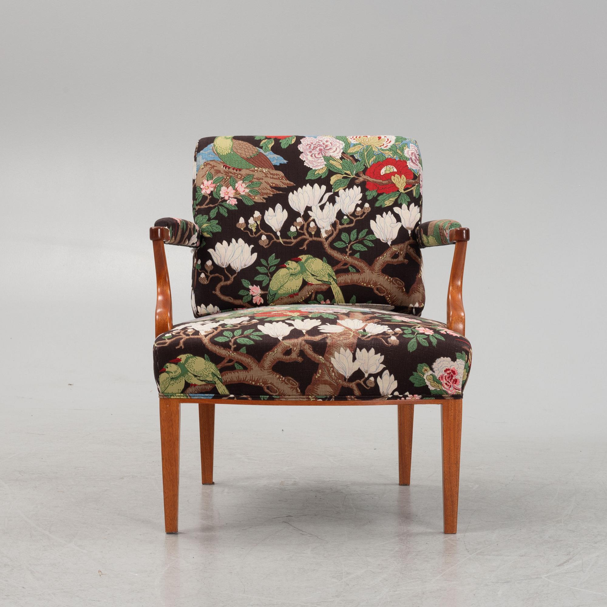 Josef Frank, a model 969 armchair, Firma Svenskt Tenn, Sweden.