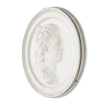 Portrait medallions, a pair, after Johan Tobias Sergel (Sweden 1740–1814),