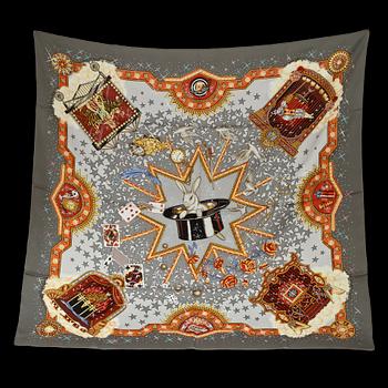 SCARF, siden, "La Magie", design Claudia Stuhlhoffer-Mayr, Hermes, formgiven 1999.