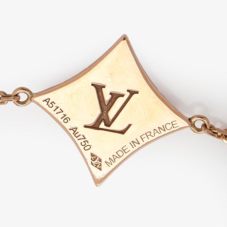 Louis Vuitton, rannekoru, "Color Blossom BB Star", 18K ruusukultaa, vaaleanpunaista helmiäistä ja briljanttihiottu timantti.