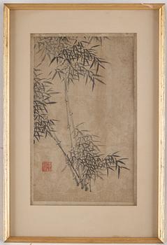 Four paintings, water colours and ink on silk, after Feng Qizhen (1553-1644), presumably Qing dynasty (1644-1912).