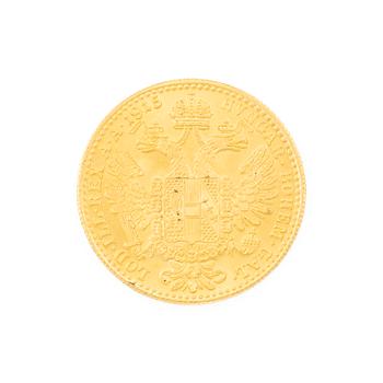 Guldmynt, Österrike-Ungern, 1 Ducat, 1915.