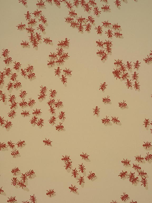 Ed Ruscha, "Red ants", from: "Insects".