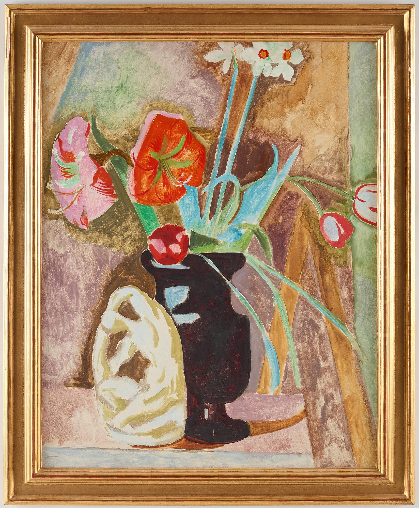 Isaac Grünewald, The black vase.