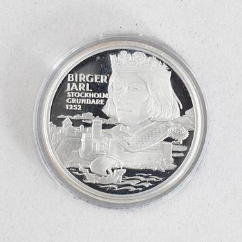 Minnesmynt/jubileumsmynt, 36 st, sterlingsilver, Kungariket Sverige, Svenska Myntverket, Eskilstuna.