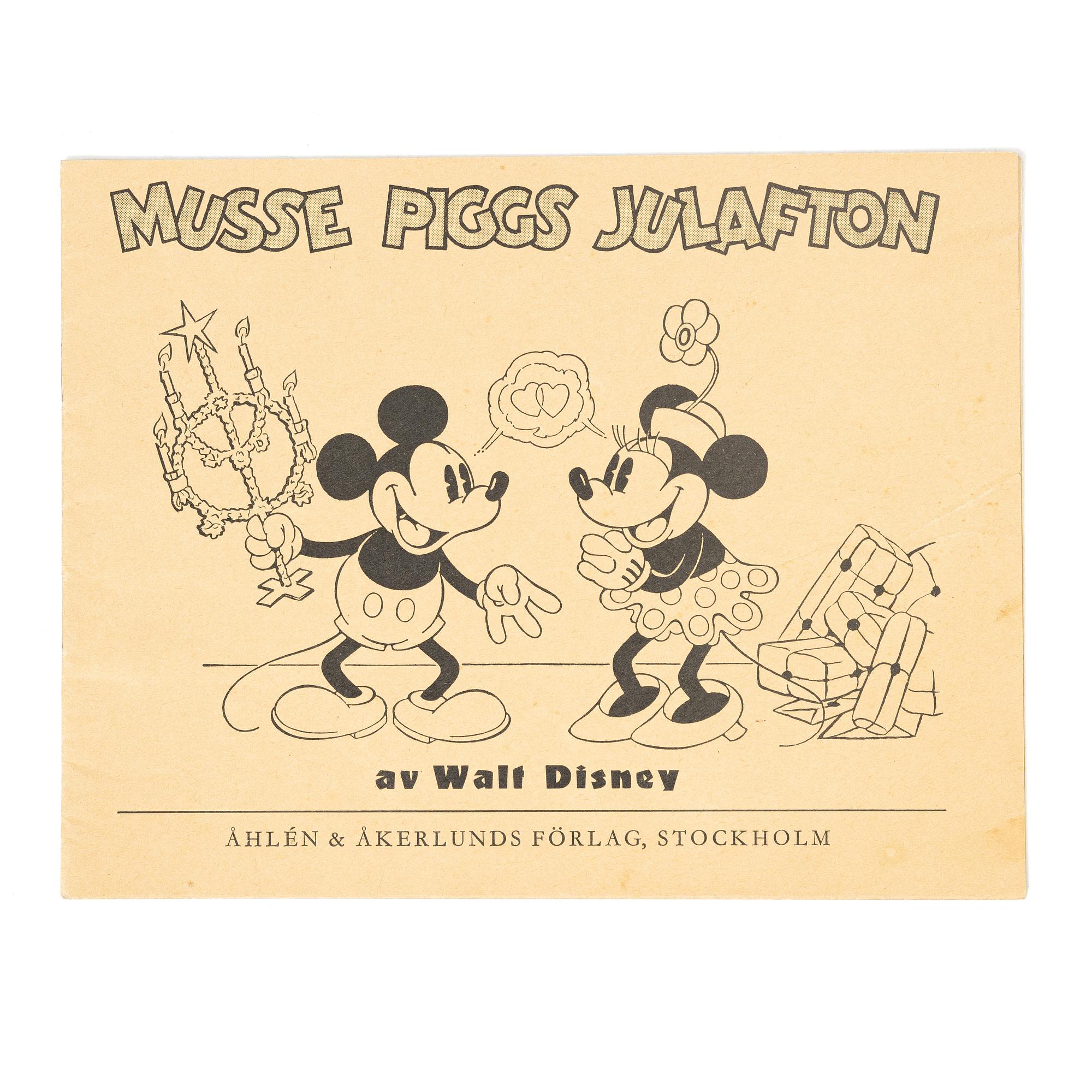 Comic book, "Mickey Mouse's Christmas Party", 1936.