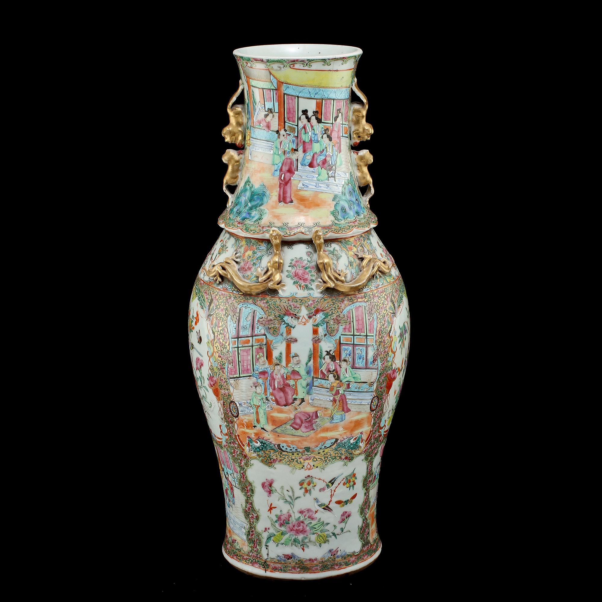 URNA, porslin, Kina, sent 1800-tal.
