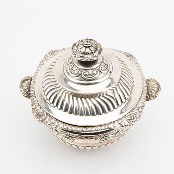 An English 18th century silver bowl mark of  Stephen Adams London, weight 392 grams.