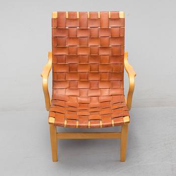 BRUNO MATHSSON, karmstol, "Eva", Firma Karl Mathsson, Värnamo, 1974.