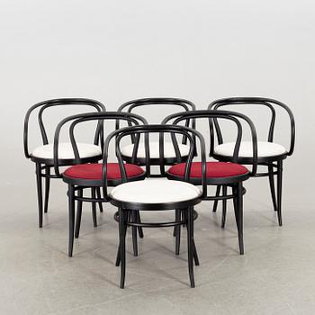 A SET OF 6 THONET CHAIRS.