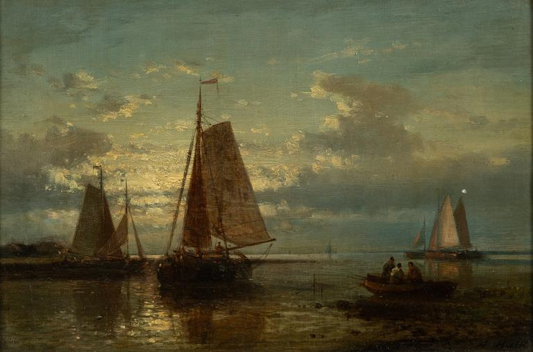 Abraham I Hulk, tillskriven,  Segelbåtar.