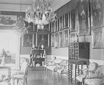 A Baroque second half 17th century cabinet on stand.