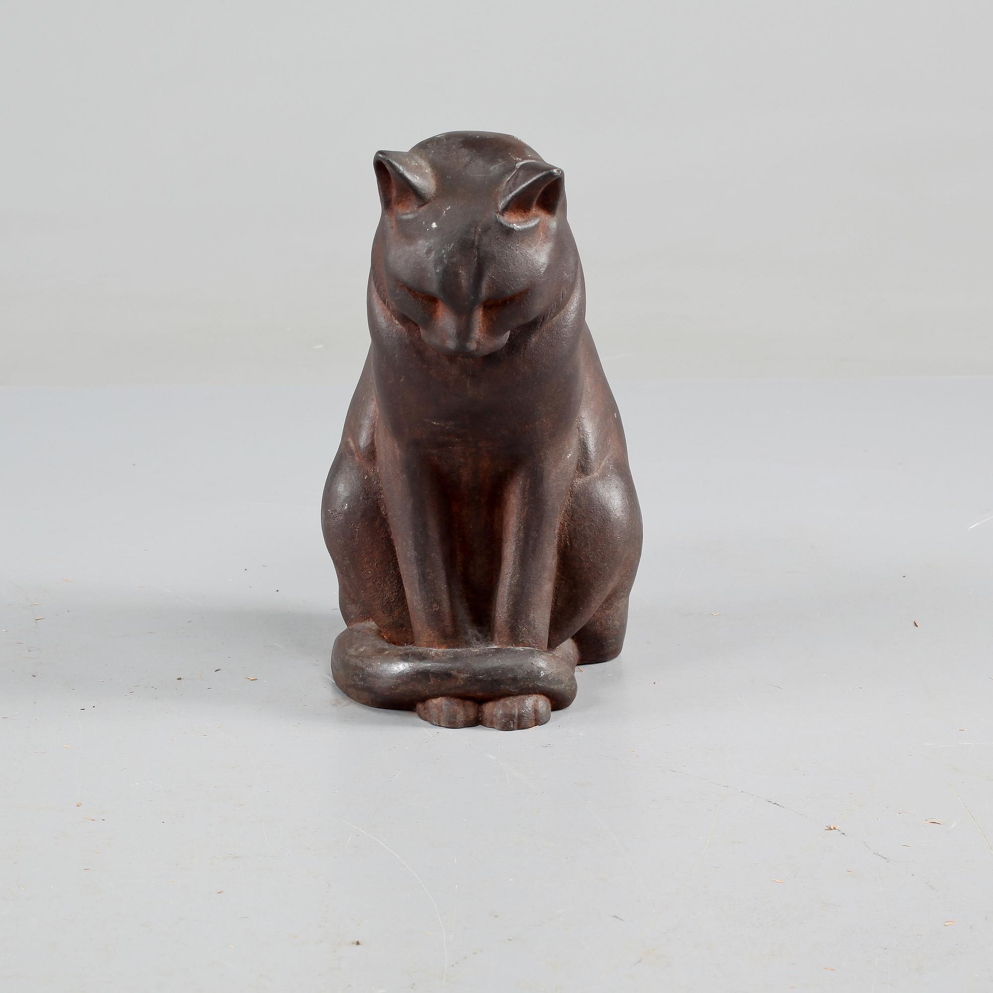 SKULPTUR, gjutjärn, "Jönssons katt", Anders Jönsson, Firma Svenskt Tenn, formgiven 1915.