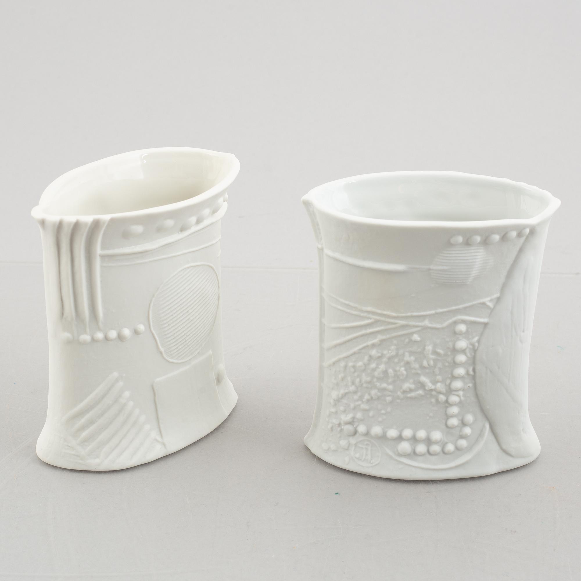 Bertil Vallien, seven pieces of "Terra" ceramics, Rörstrand.