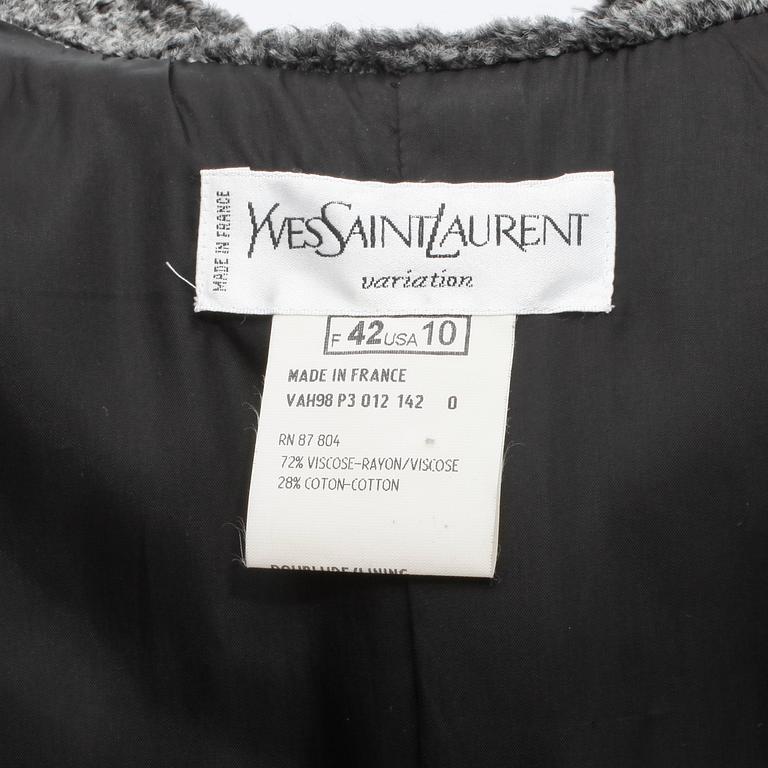 YVES SAINT LAURENT, kavaj / jacka. Storlek 42.