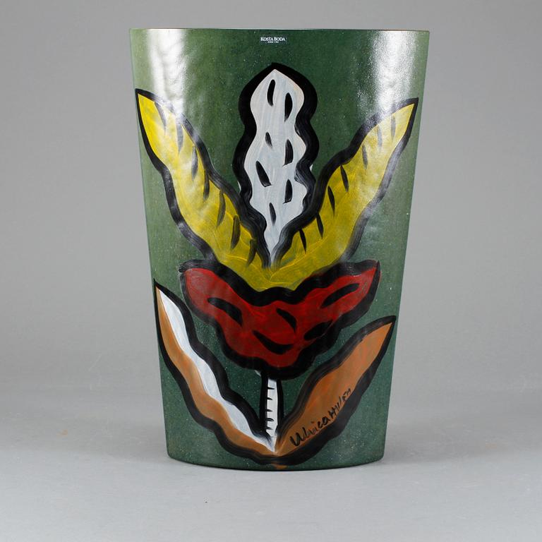 VAS, glas, Ulrica Hydman-Vallien, Kosta Boda, 1900-talets slut.
