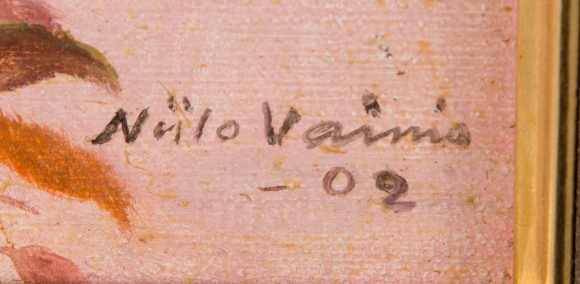 NIILO VAINIO, oil on canvas laid on board, signed and dated -02.