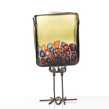 Alessandro Pianon, a "Pulcino" glass sculpture of a bird, Vistosi, Italy 1960's, model S191.