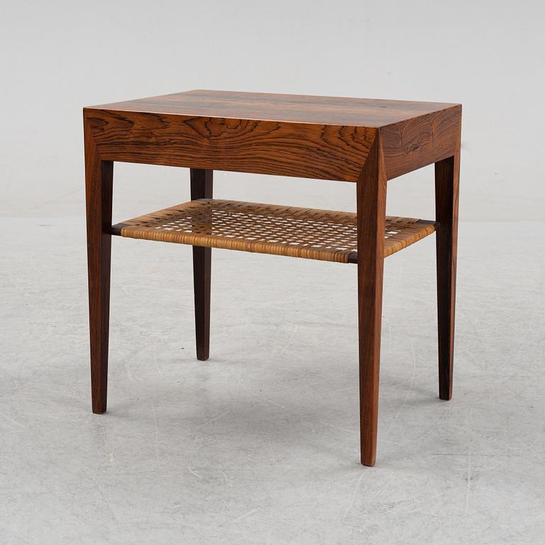 Severin Hansen, sängbord, Haslev, Danmark, formgivet 1957-58.