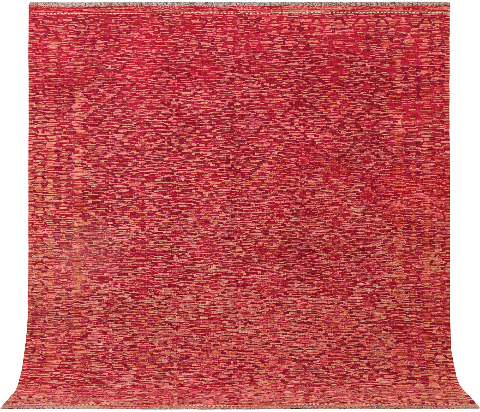 An Afghan Kelim carpet, c. 200 x 199 cm.