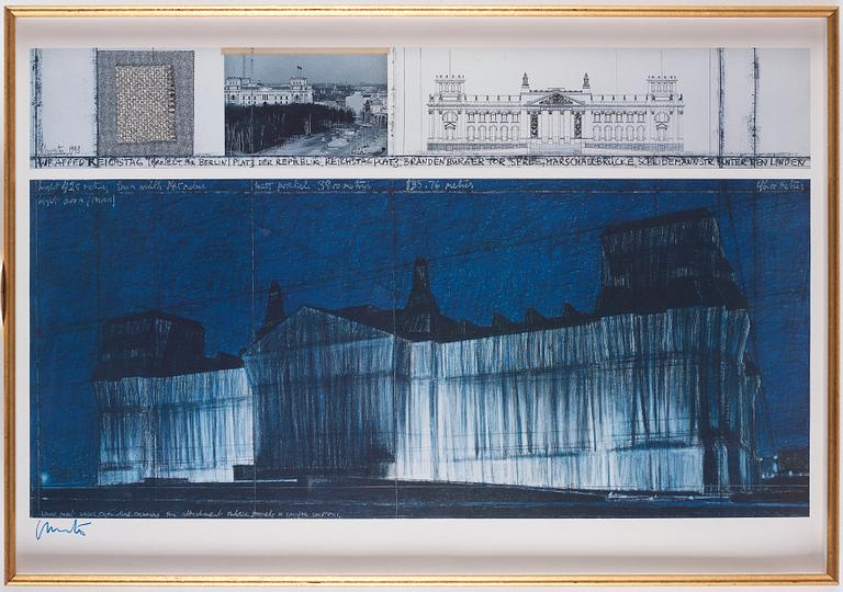 Christo & Jeanne-Claude, "Wrapped Reichstag (Project for Berlin)".