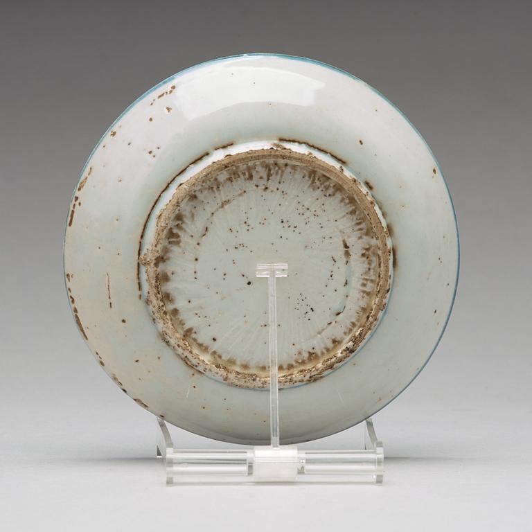 A set of nine blue and white dishes, Ming dynasty, Wanli (1572-1620).