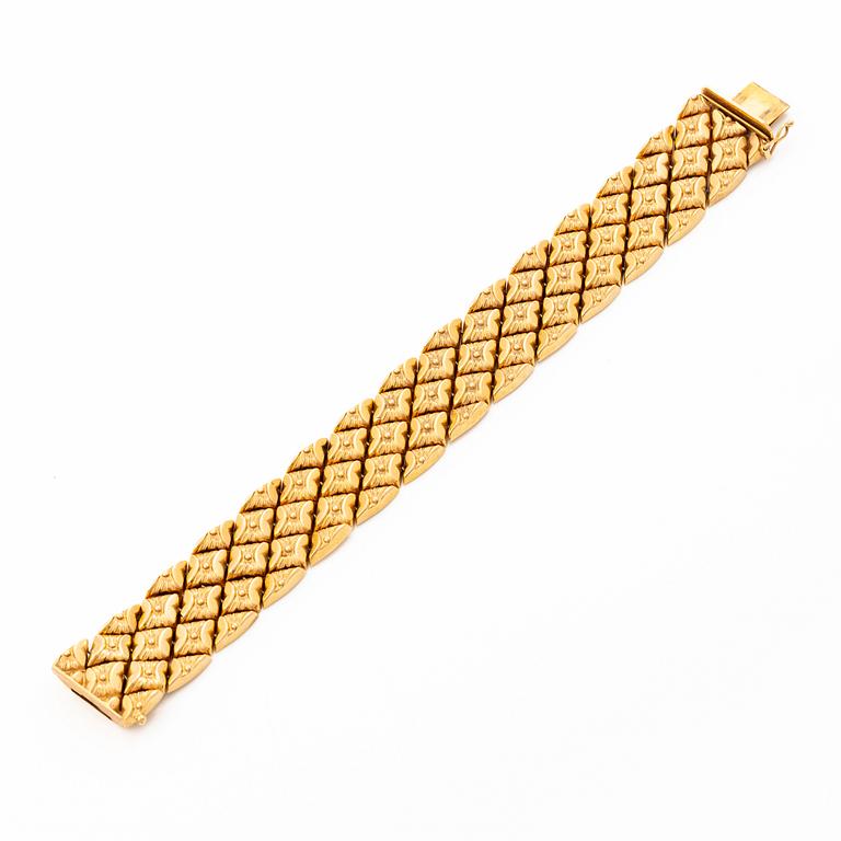 Bracelet, 18K gold, Italy.