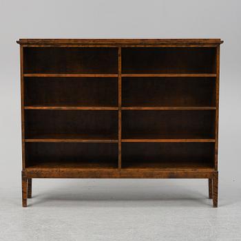 A stained birch bookcase, 1930's.