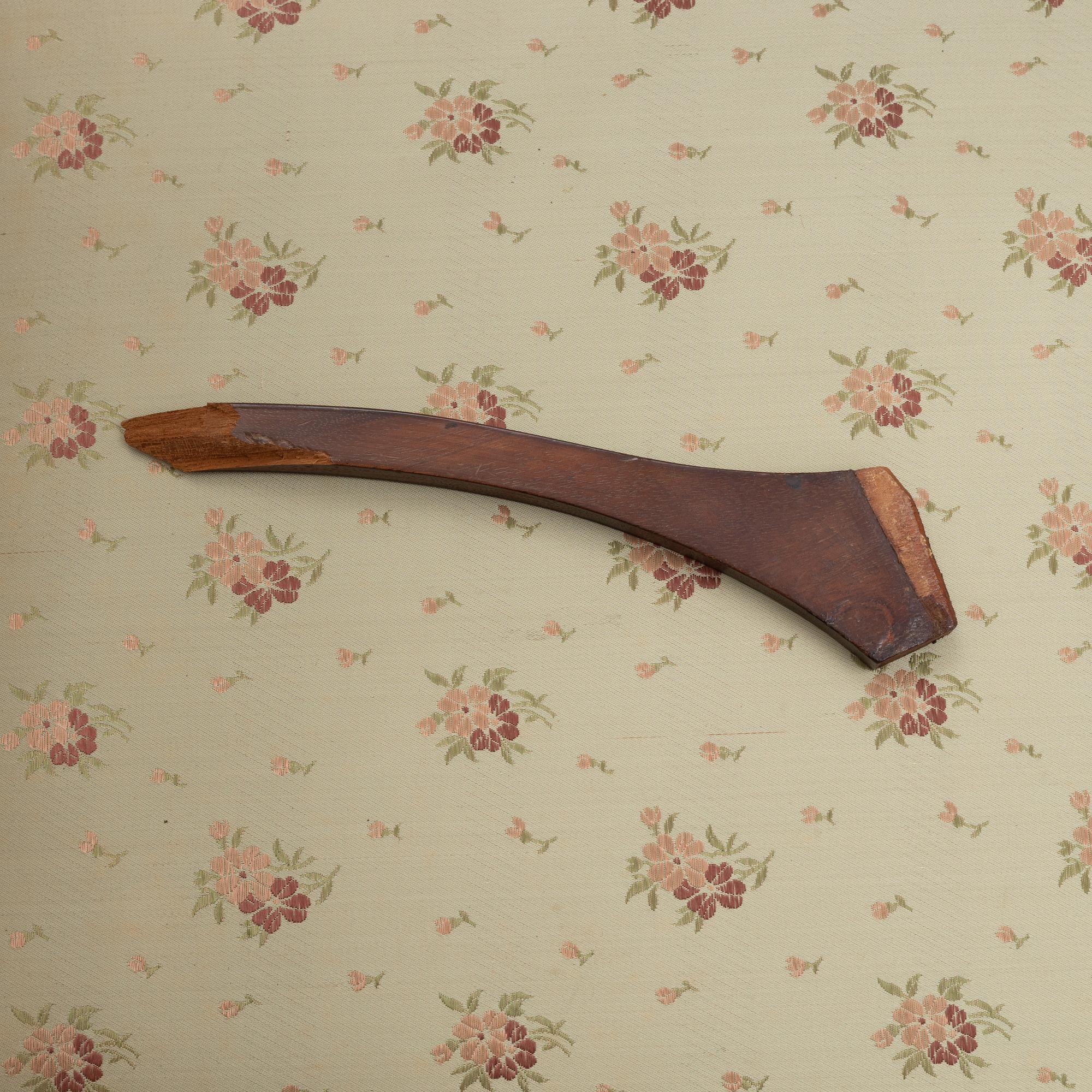 Soffa, 2 karmstolar, stol, jugend, omkring år 1900.