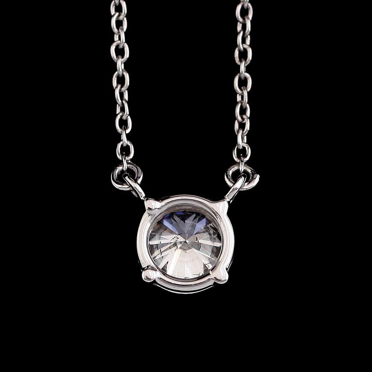 COLLIER, 18K vitguld, briljantslipad diamant ca 0.72 ct.