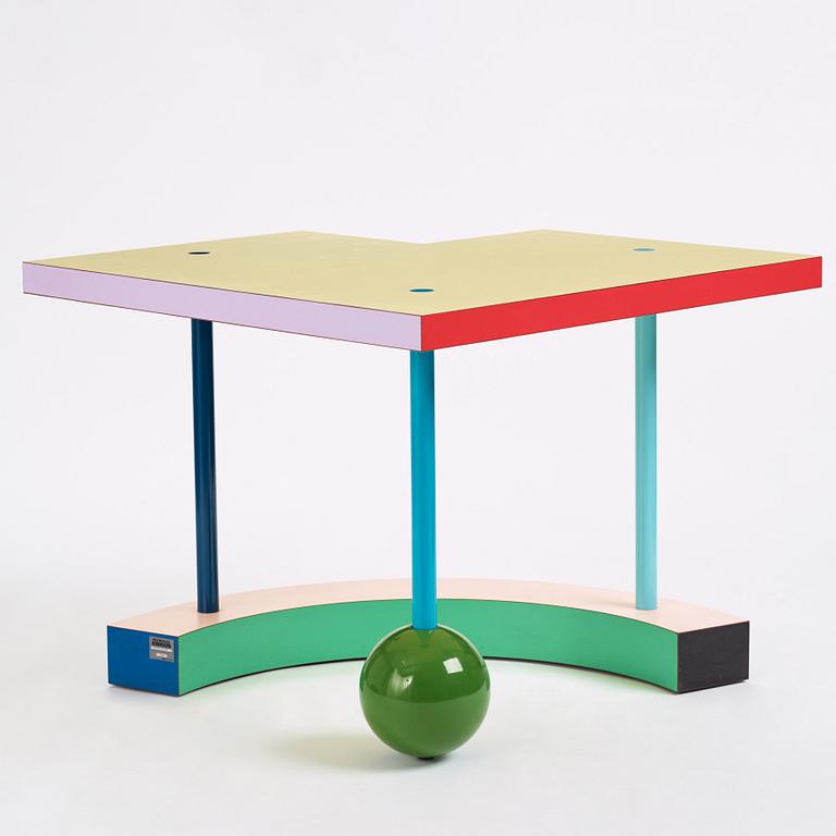 Peter Shire, a "Hollywood" occasional table, Memphis, Italy, post 1983.