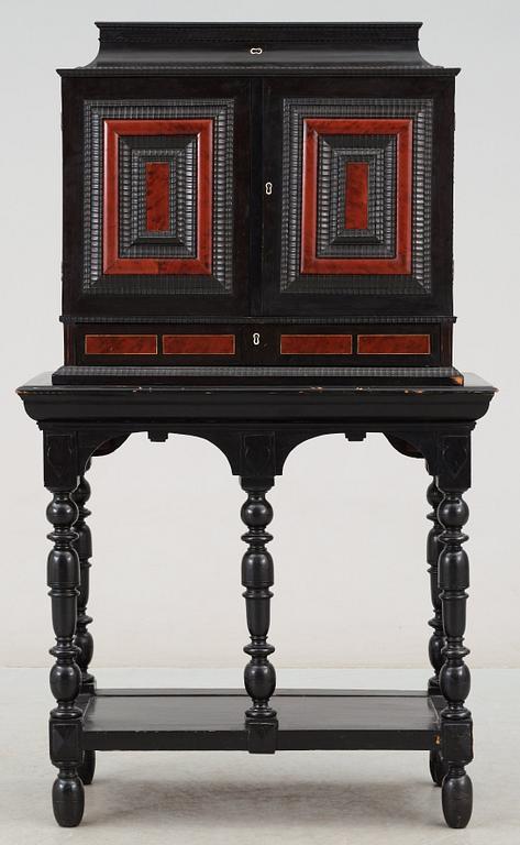 A Baroque second half 17th century cabinet, presumably Flemish.