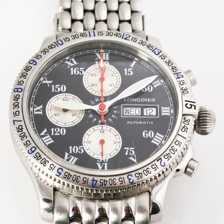 LONGINES, wrist watch, Charles Lindbergh, Limited Edition, chronograph, 42mm.