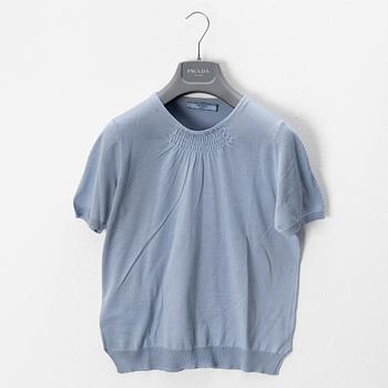 Prada, a set of three silk tops, size 40.