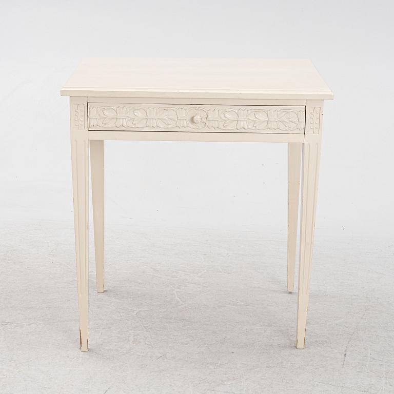 A Gustavian style table, early 20th century.