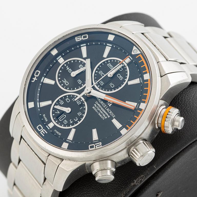 Maurice Lacroix, Pontos S, armbandsur, kronograf, 43 mm.