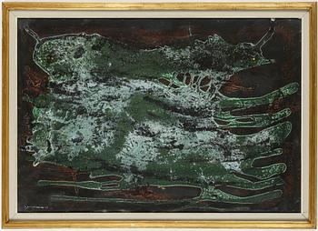 Lambert Werner · LAMBERT WERNER, gouache, daterad 1960.