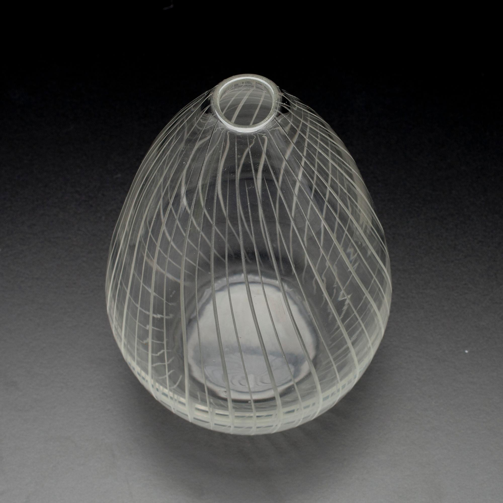 KONSTGLAS, signerad Tapio Wirkkala, Iittala.